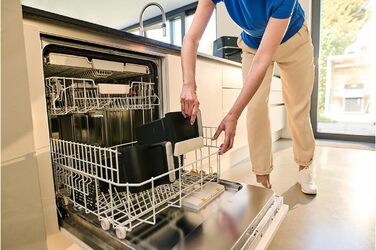 Фритюрниця електрична Braun TwinCook 3 TD3030IBK 10л (8л + 2л) з двома камерами, 8 програм, чорна, без PFAS