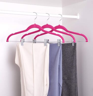 Клеїдки HOUSE DAY, 20 шт., велюрові з кліпсами, ультратонкі, антиковзні, для штанів та одягу (темно-рожевий)