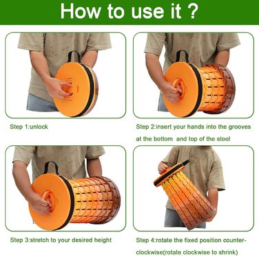 Складаний стілець XXL з подушкою, портативний для дорослих, міцний (1000 фунтів), для кемпінгу, подорожей та відпочинку на природі