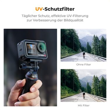 Фільтри K&F Concept ND/CPL для DJI Osmo Action 4/5 PRO: набір 4 шт. (ND8, ND16, ND32, CPL)