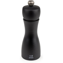 PEUGEOT 18368 Tahiti Pepper Grinder Wood, 5.2 x 5.2 x 15 cm, matte black