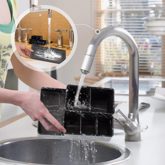 Тримач для зубних щіток з підсвічуванням, електричної зубної щітки, знімний, для зберігання зубної пасти та бритви, легко миється, білий (чорний)