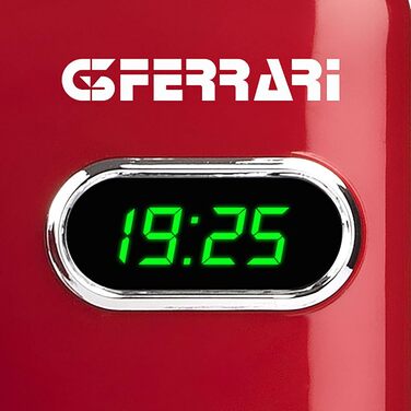 Мікрохвильова піч G3 Ferrari Sapormio Vintage, 1150W, 20 л, 8 програм, червона