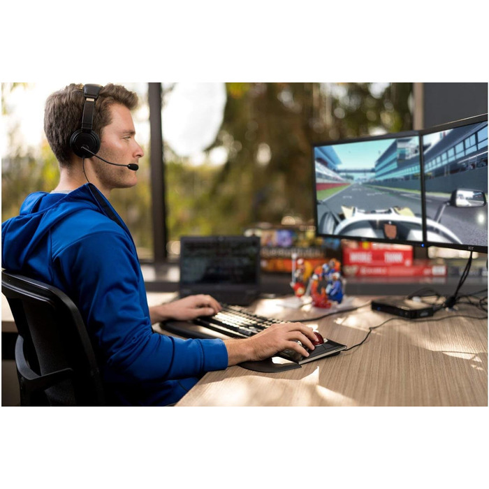 Підставка під зап'ястя Kensington ErgoSoft K52798WW для механічних та ігрових клавіатур, чорна (463 x 79 x 25 мм)