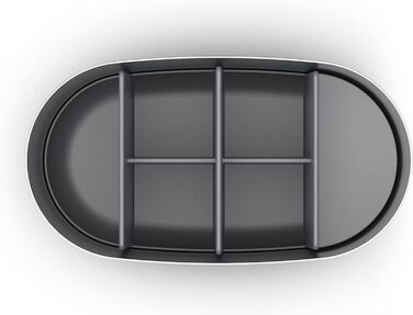 Joseph Joseph EasyStore - Luxus Edelstahl Zahnbürstenhalter Caddy Badezimmer Lagerung, groß - Steel