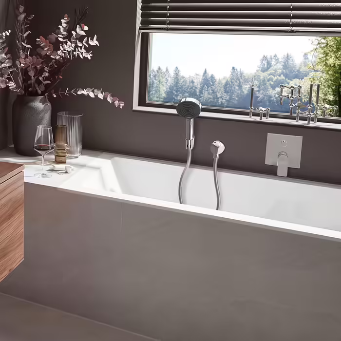 Душовий набір hansgrohe Pulsify Select S, ручна лійка з 3 режимами, шланг і тримач, хром