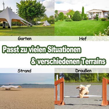 Набір для аджиліті для собак Grün 4X: Слаштом, регульована висота, 104x70x101 см