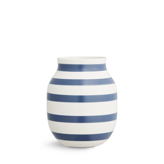 Ваза Kähler Omaggio, оригінальний дизайн, ручне розпису, блакитна, H20 см