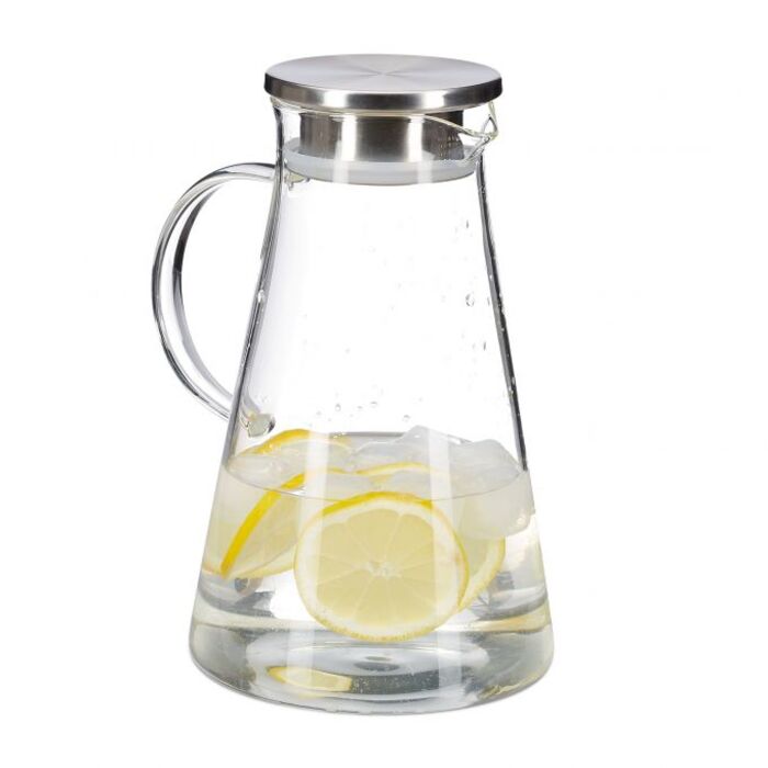 Relaxdays Glass Giraffe with Lid, 1.8 Liter