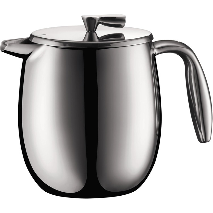 Френч-прес Bodum Columbia 0.5 л, подвійні стінки, нержавіюча сталь, матовий, для кави, підходить для посудомийної машини
