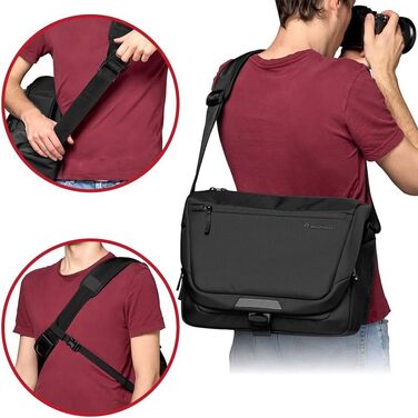 Сумка Manfrotto Advanced Shoulder Bag M III для дзеркальної та бездзеркальної камери з об'єктивом + дощовик