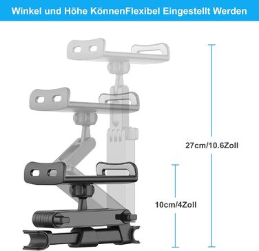 Універсальний тримач для планшету в авто Shawe, регульований, сумісний з iPad, Kindle, Fire, телефонами 4.7-10.5 дюймів