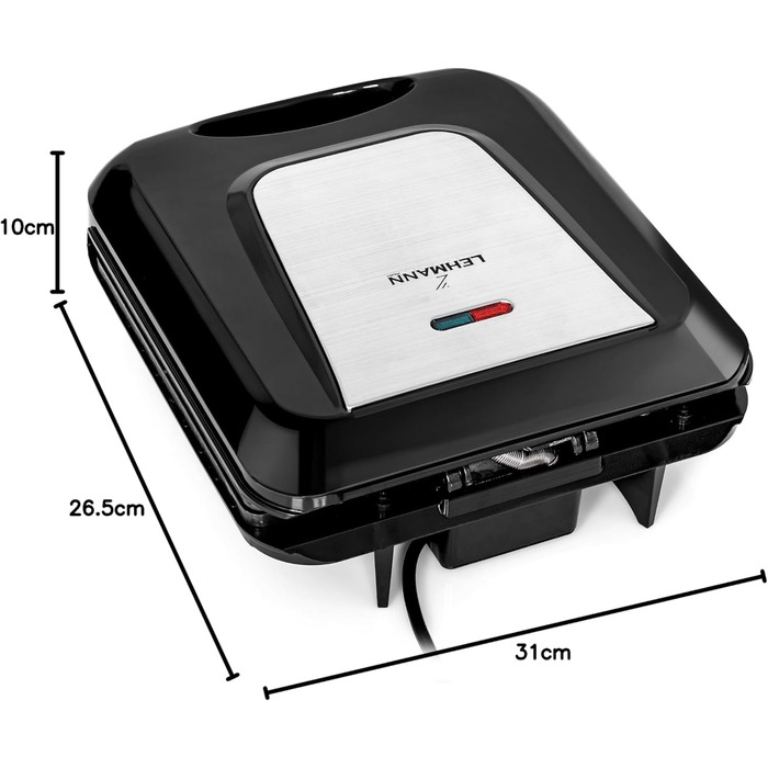 Lehmann Electric Nut Baker with Non-Stick Coating | 1700W | Nut Maker for 24 Nut Halves | Nut Baking Machine | Nut Waffle Iron for Oreschki and Nut Waffles