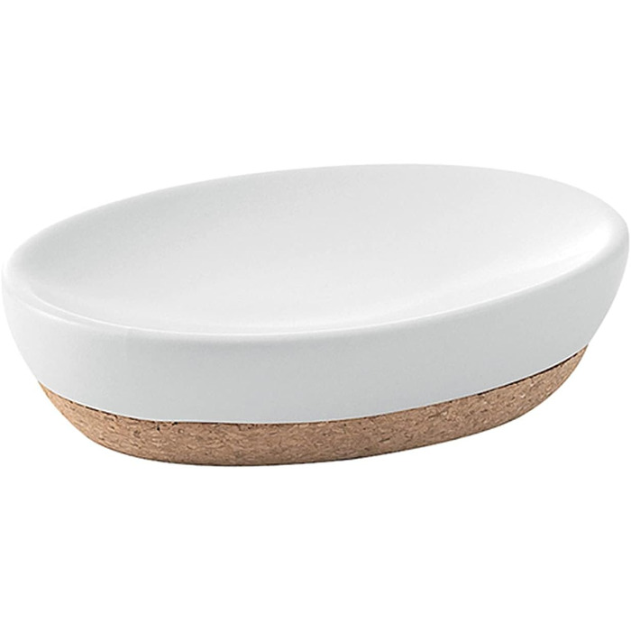 Милониця Gedy Canberra з корку, кераміка, білий колір, дизайн R&S, 2 роки гарантії