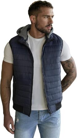 Чоловіча степкова жилетка OZONEEE з капюшоном, без рукавів, спортивна, для перехідного сезону, артикул 777/892KA