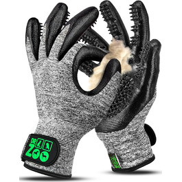 Рукавичка для грумінгу тварин DR Zoo (1 шт, M) - для котів, собак, коней - рукавичка для видалення шерсті, щітка-рукавичка