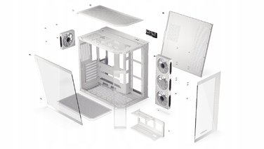 Корпус ATX KRUX Empero White, 4 вентилятори 120мм ARGB, тип 