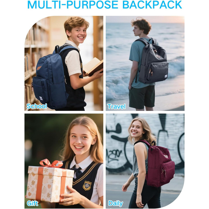 Жіночий рюкзак RAVUO, водонепроникний, для ноутбука 15.6