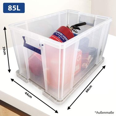 Пластикова коробка для зберігання з кришкою BANKERS BOX ProStore, 85 л, 30x58x38,5 см