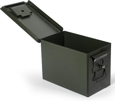 Ammunition Box, US Ammo Box, Cartridge Box, Storage Box for Lithium Batteries, Ammunition (Lockable - 28cm) (Lockable - 30cm)