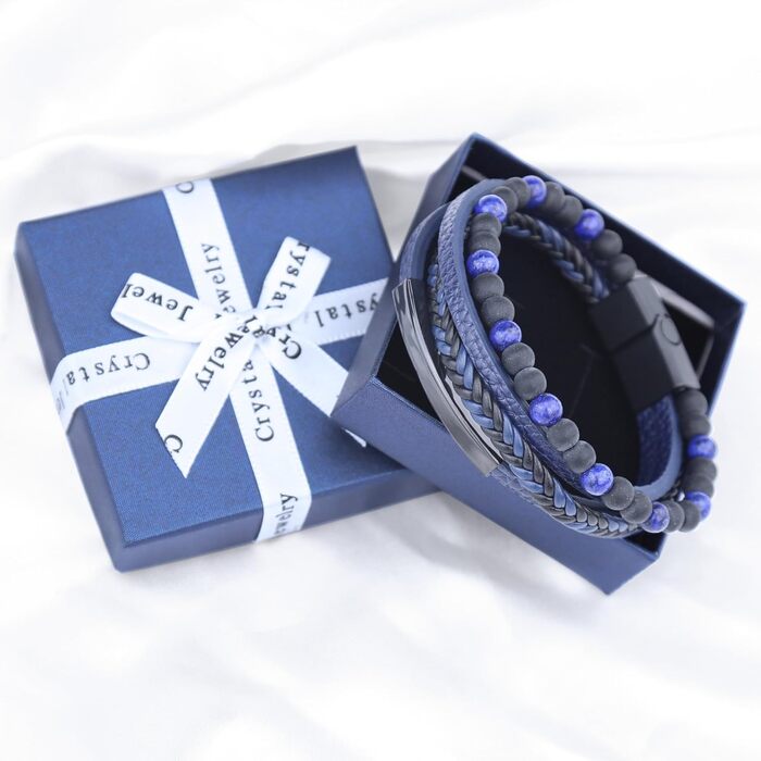 Чоловічий шкіряний браслет. Браслет на руку для чоловіків, 19/23 см. Колір: коричневий, чорний. Аксесуар, подарунок на День батька.