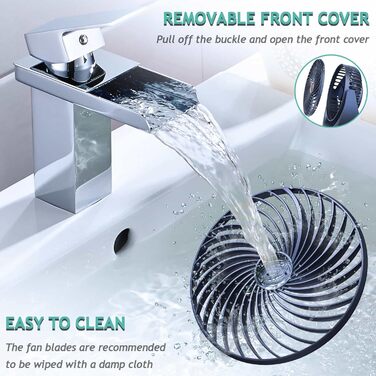 Настільний вентилятор SHAVINGFUN з USB-живленням, 4000mAh, 5 швидкостей, поворотний, тихий - для дому та офісу