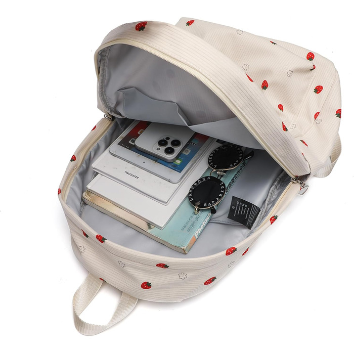 Шкільний рюкзак для дівчаток: легкий, для підлітків, з відділенням для ноутбука (вишня)