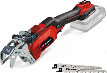 Einhell Cordless Pruning Saw GE-GS 18/150 Li-Solo Power X-Change (18V, 100 mm max. cutting depth, 20 mm stroke height, removable branch support, incl. 2x saw blade, without battery)