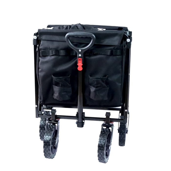 Фросал Візок для собак Бруно, чорний, складний | Транспортний візок для собак з легким доступом