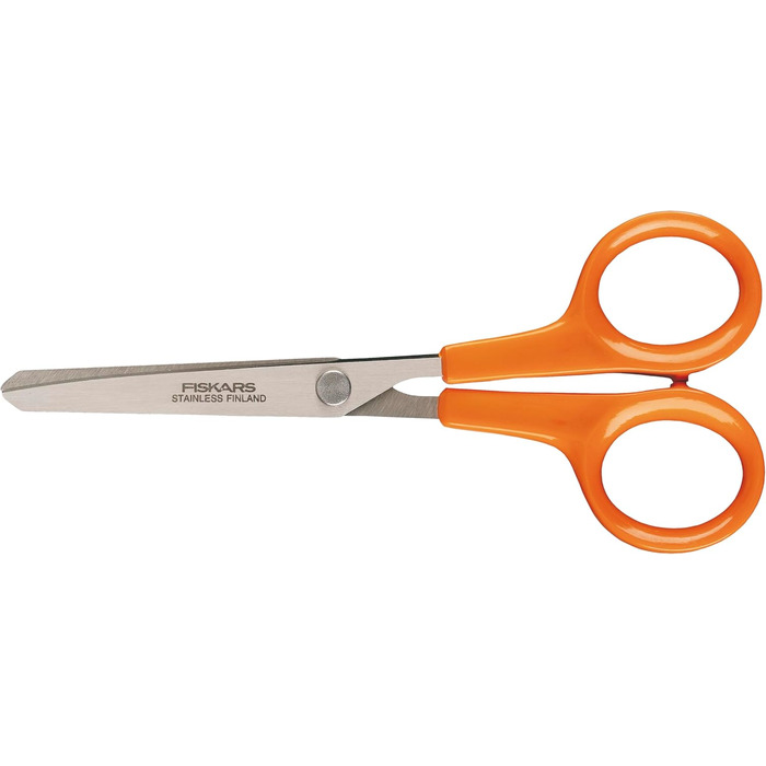 Ножиці Fiskars Classic для хобі, 13 см, для правшів і лівшів, нержавіюча сталь, пластикові ручки, помаранчеві
