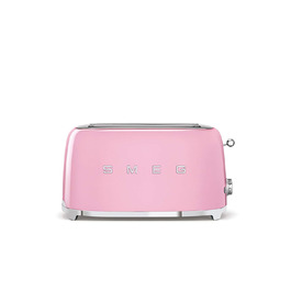 Тостер Smeg TSF02PBEU - 2 слоти для 4 тости, 6 рівнів підсмажування, функція розморожування та Bagel, знімний піддон, 1500W, пастельно-блакитний (Роуз)
