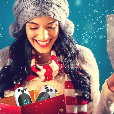 Електричний грієчка для рук, перезаряджається, 6000 mAh, USB, портативний, для жінок та чоловіків, для відпочинку на природі, кемпінгу, полювання, гольфу, Panda, чорний