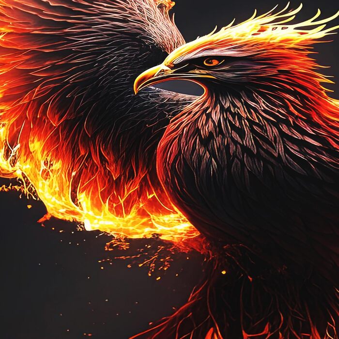 Ігровий килимок для миші Titanwolf XXL 1200x600мм з принтом Phoenix — великий килимок на весь стіл для миші та клавіатури, покращує точність та швидкість