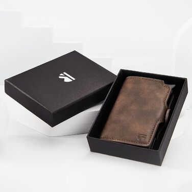 Гаманець-картхолдер BEWMER Premium з RFID-захистом: Чорний шкіряний картхолдер та гаманець для жінок і чоловіків