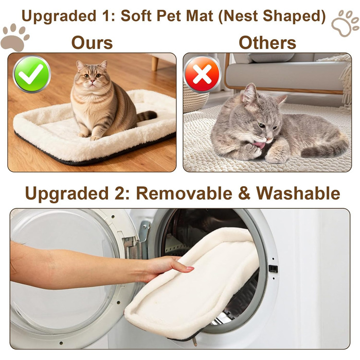 Транспортний бокс для котів Romon - переноска для тварин, переноска для кота, сумка для кошенят та собак до 6 кг (сірий, 44x28x25 см)