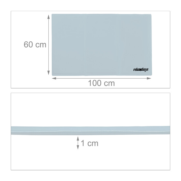 Relaxdays Cooling Mat for Dogs, grey