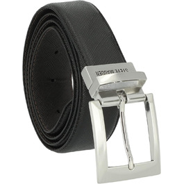 Чоловічий шкіряний ремінь Steve Madden (1 шт.) чорний/коричневий, Saffiano