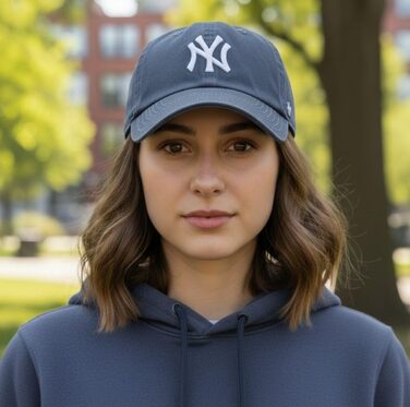 Кепка бейсболка MLB New York Yankees Clean Up універсального розміру (Timber Blue)