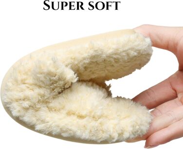 Жіночі плюшеві домашні тапочки SMajong, зимові, теплі, м'які, з антиковзким покриттям, зручні, з підкладкою, слайдери, 36/37 EU, бежевий