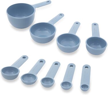 Набір мірних стаканів KitchenAid, 9 предметів, синій оксамит, для кухні