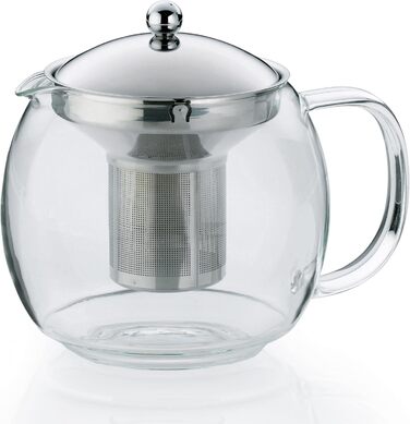 Kela 16922 Glass Teapot with Stainless Steel Infuser (1.5 L, Cylon)