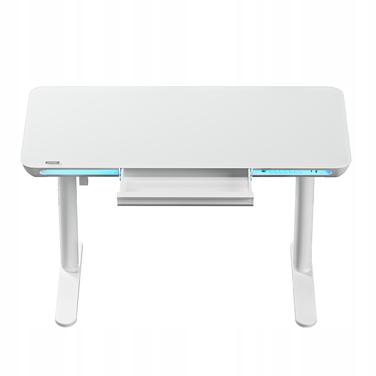 Електричний стіл з регулюванням висоти до 118 см Sense7, скляна стільниця 120x60 см + LED-підсвітка