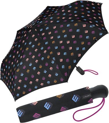 Жіноча парасолька ESPRIT Easymatic з автоматичним відкриванням - Butterfly kiss (чорний)