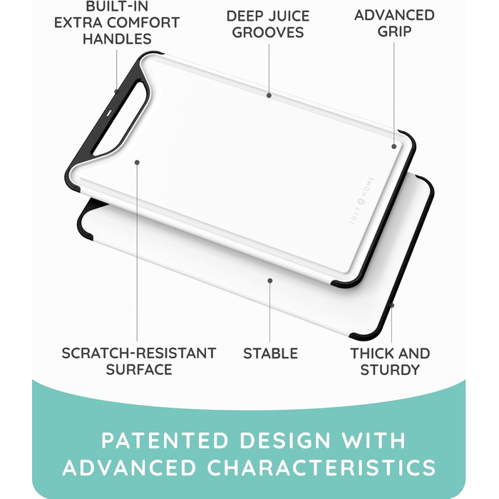 Набір дерев'яних обробних дощок для кухні, 3 шт., з канавками для соку, чорного кольору