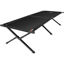 Кемпінгове ліжко TETON Sports Adventurer Limited Edition для дорослих, чорне | Розмір 75.5' x 25'