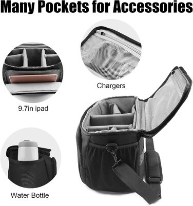 Захисний футляр для дзеркальної камери Cwatcun, вологостійкий, для Canon, Nikon, Sony, Fuji, DLR/LR, чорний, XL