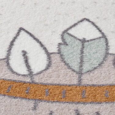 Taracarpet Rug for Children's Room, Kids' Rug and Teen Room Rug, Soft, Cozy, and Soft in Various Designs, Wild and Free Bear, 160x230 cm