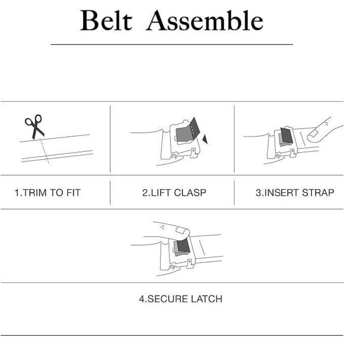 Чоловічий шкіряний ремінь DOOPAI з автоматичною застібкою, 35 мм, регульований розмір, без отворів, білий/коричневий (105-115 см)