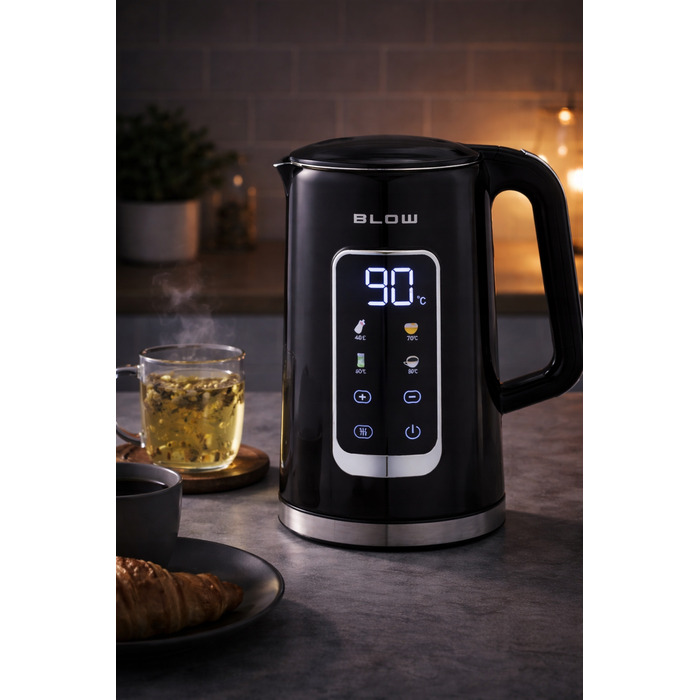 Електричний чайник 2500 Вт, 1,7 л, бездротовий, з регулюванням температури та WiFi
