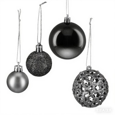 Relaxdays Set of Christmas Baubles